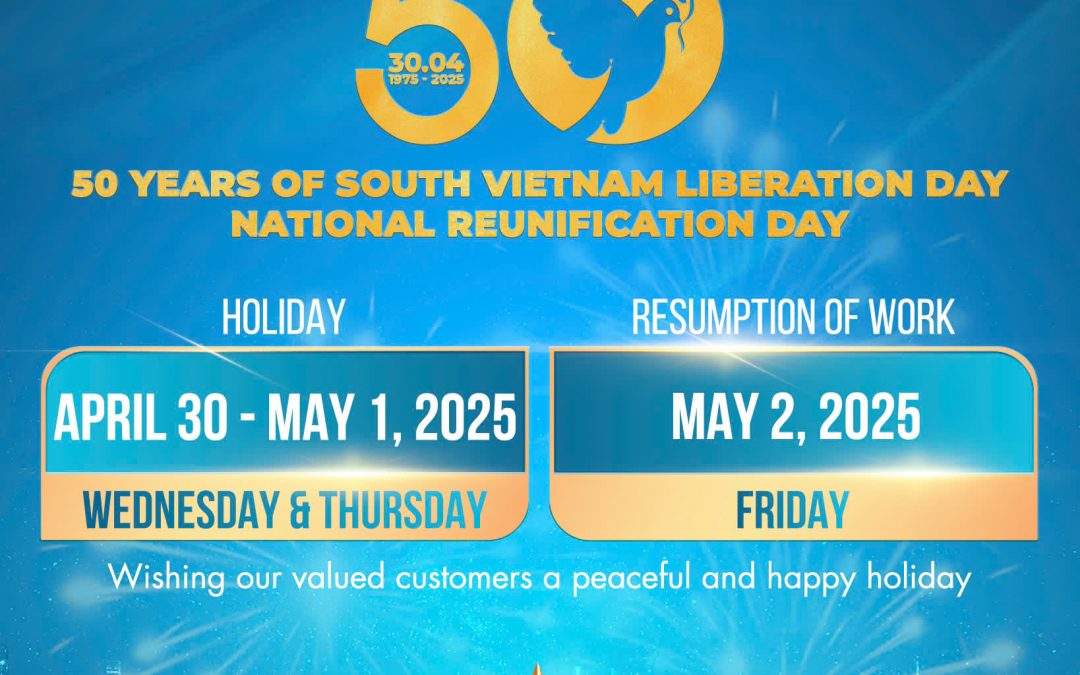 ANNOUNCEMENT: IBT Corp’s Holiday Schedule for 30/04 – 01/05/2025